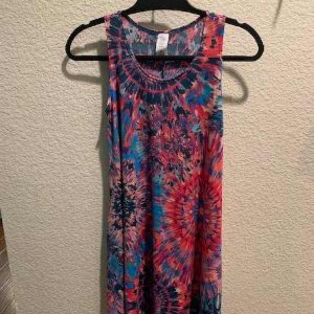 Tie Dye Print Mini Swing Dress | Size S